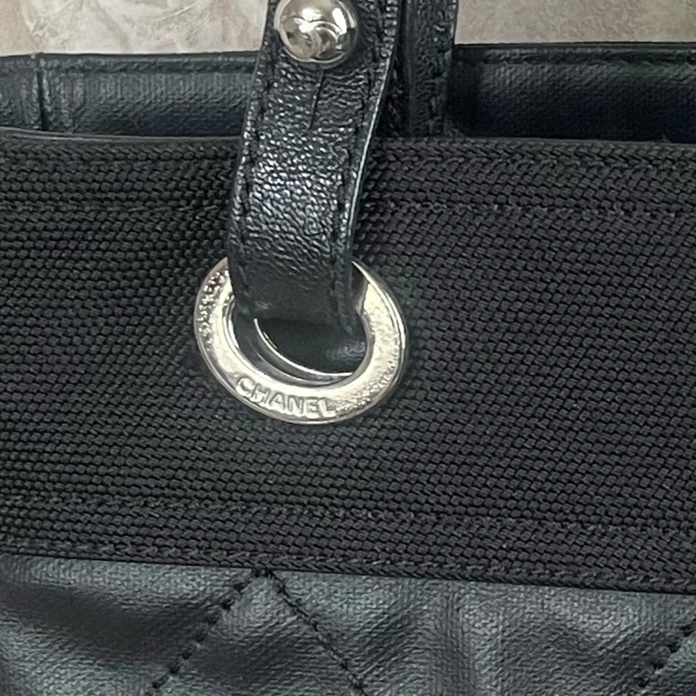 CHANEL PARIS BARRITZ MEDIUM BLACK TOTE